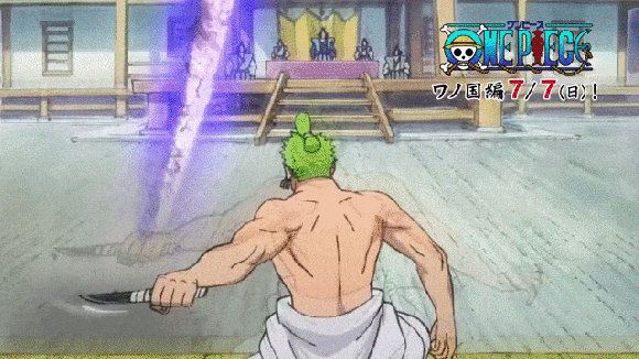 Roronoa Zoro Pulling Out Swords GIF